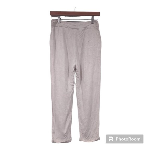 Emery Rose Linen Cuffed Pant Size Small - Picture 2 of 5